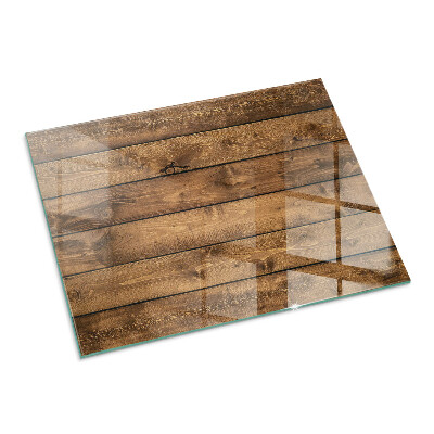 Vetro sotto stufa Venature del legno