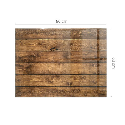 Vetro sotto stufa con venature del legno