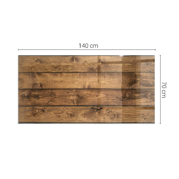 Vetro sotto stufa Venature del legno