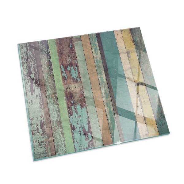 Vetro sotto stufa rettangolare in vari colori vivaci