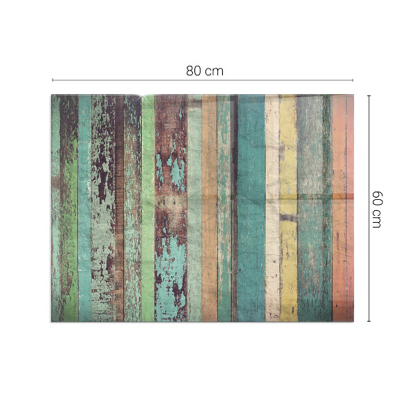 Vetro sotto stufa rettangolare in vari colori vivaci