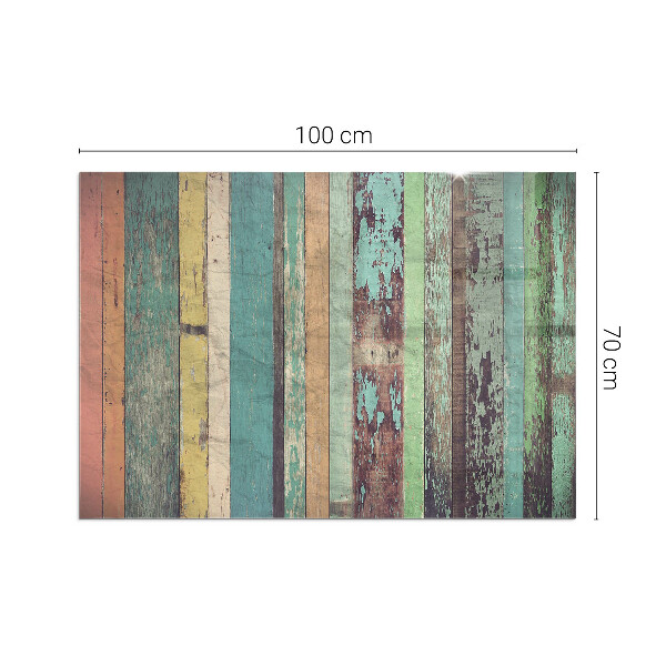 Vetro sotto stufa rettangolare in vari colori vivaci