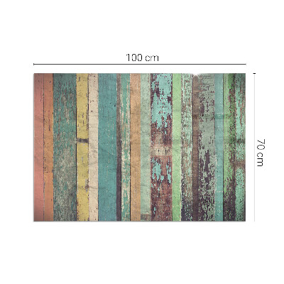 Vetro sotto stufa rettangolare in vari colori vivaci