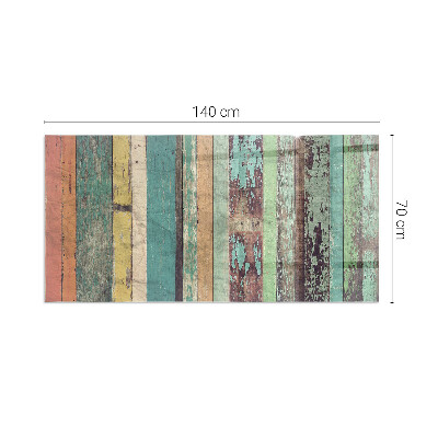 Vetro sotto stufa rettangolare Tavole in tanti colori vivaci