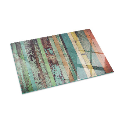 Vetro sotto stufa rettangolare in vari colori vivaci