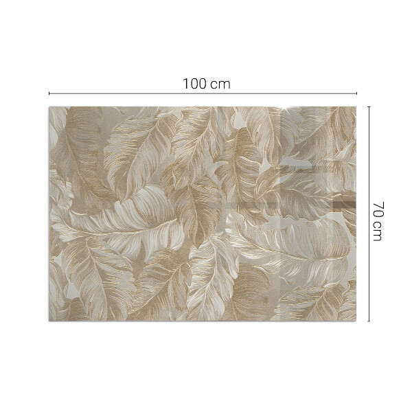 Vetro sotto stufa con ornamenti fogliari in stile classico