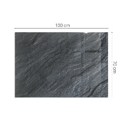 Vetro sotto stufa rettangolare con finitura effetto pietra