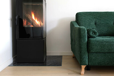 Vetro sotto stufa rettangolare con finitura effetto pietra