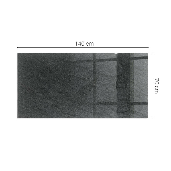 Vetro sotto stufa rettangolare con motivo effetto pavimentazione in pietra