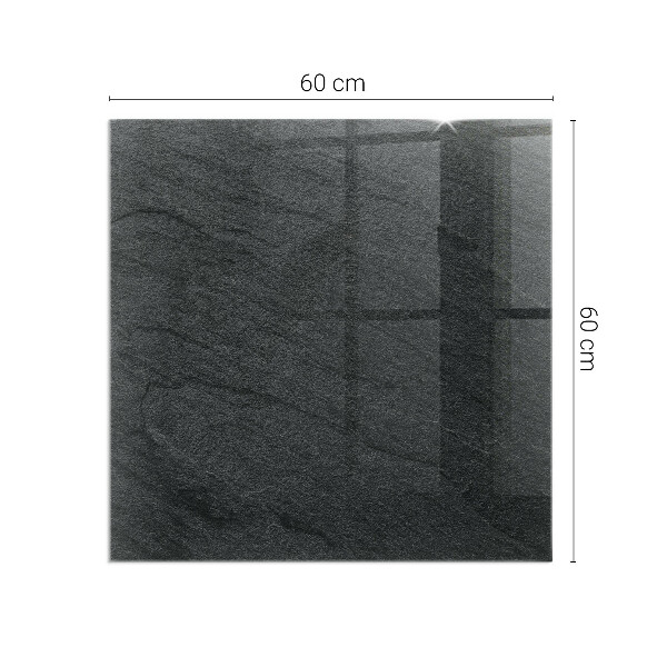 Vetro sotto stufa rettangolare con motivo effetto pavimentazione in pietra