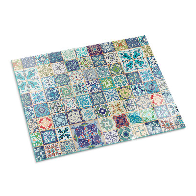 Vetro sotto stufa con mosaici in varie forme