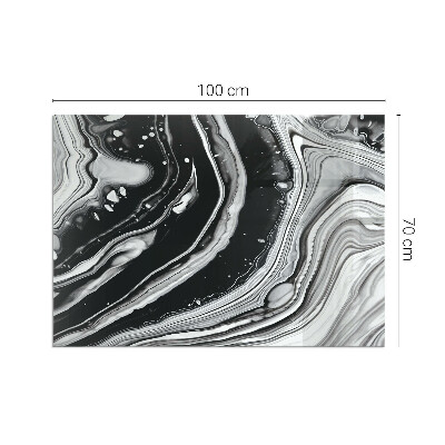 Vetro sotto stufa con linee e onde in una versione moderna