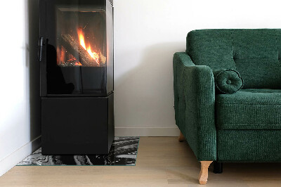 Vetro sotto stufa con linee e onde in una versione moderna