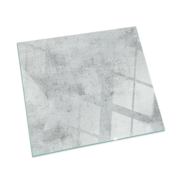 Vetro sotto stufa rettangolare Texture cemento in stile