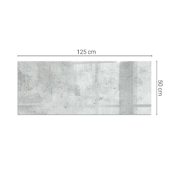 Vetro sotto stufa rettangolare Texture cemento in stile