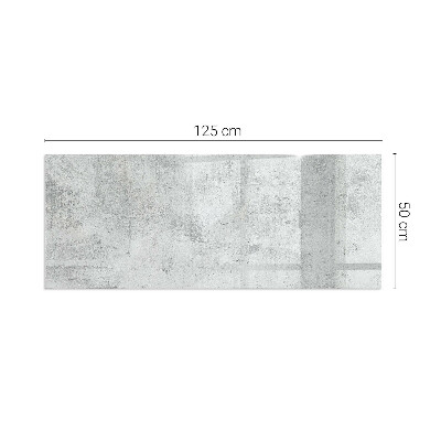 Vetro sotto stufa rettangolare Texture cemento in stile