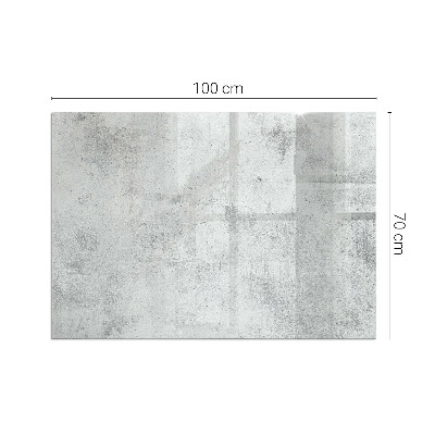 Vetro sotto stufa rettangolare Texture cemento in stile