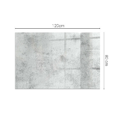 Vetro sotto stufa rettangolare con finitura effetto cemento