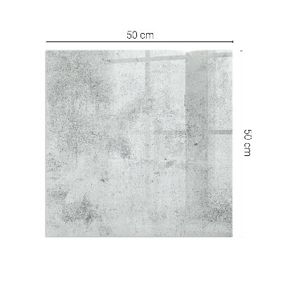 Vetro sotto stufa rettangolare Texture cemento in stile