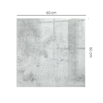 Vetro sotto stufa rettangolare Texture cemento in stile