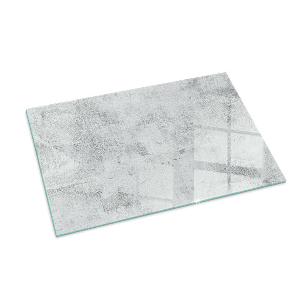 Vetro sotto stufa rettangolare Texture cemento in stile