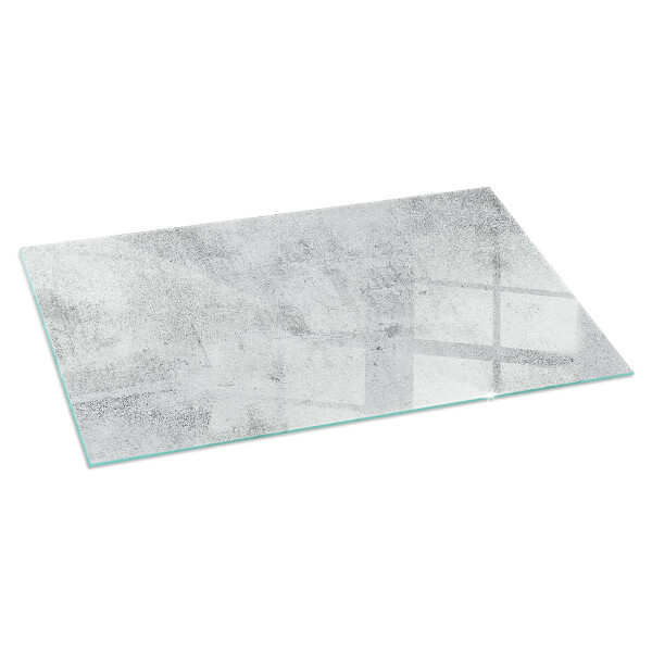 Vetro sotto stufa rettangolare Texture cemento in stile