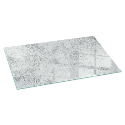 Vetro sotto stufa rettangolare Texture cemento in stile