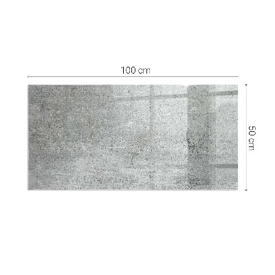 Vetro sotto stufa con struttura in cemento in stile moderno