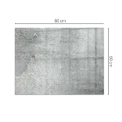 Vetro sotto stufa con struttura in cemento in stile moderno