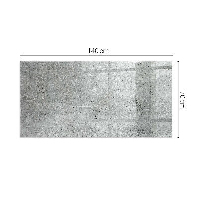 Vetro sotto stufa con struttura in cemento in stile moderno
