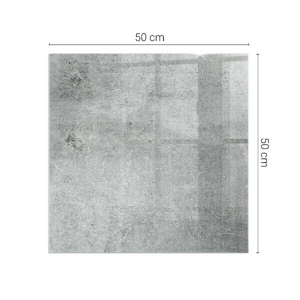 Vetro sotto stufa con struttura in cemento in stile moderno