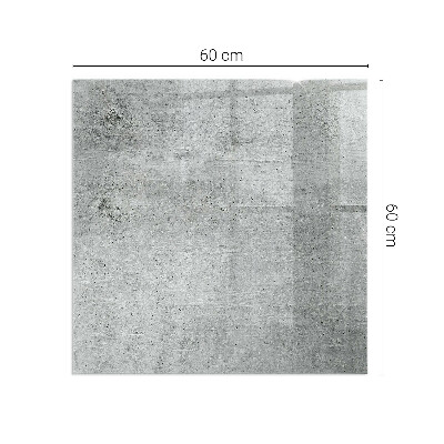 Vetro sotto stufa con struttura in cemento in stile moderno
