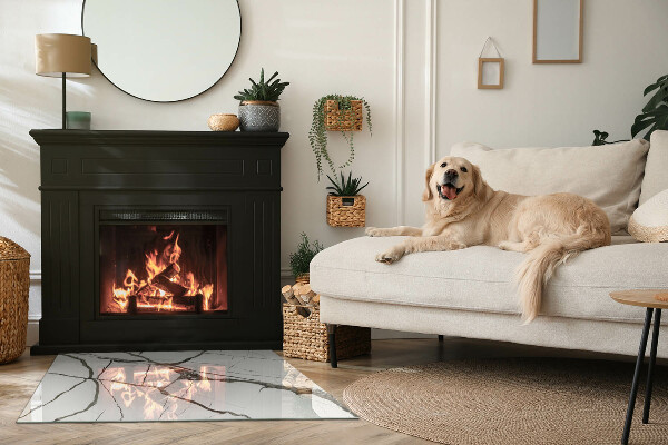 Vetro sotto stufa con motivo a venature effetto marmo