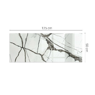 Vetro sotto stufa con motivo a venature effetto marmo