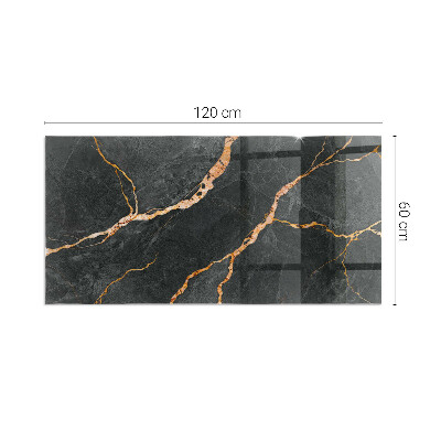 Vetro sotto stufa con motivo a marmo classico dalle venature delicate