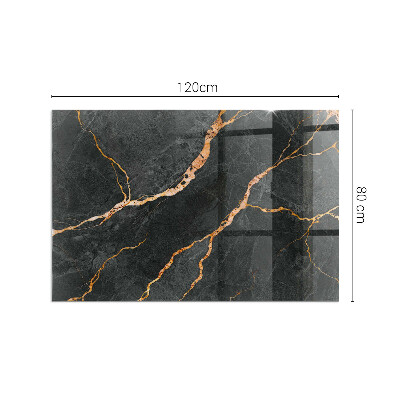 Vetro sotto stufa con motivo a marmo classico dalle venature delicate