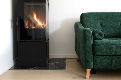 Vetro sotto stufa con motivo a marmo classico dalle venature delicate