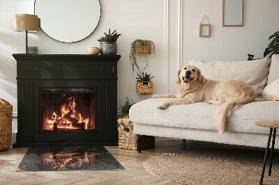 Vetro sotto stufa con motivo a marmo classico dalle venature delicate