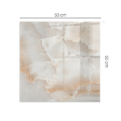 Vetro sotto stufa rettangolare con motivo in pietra naturale