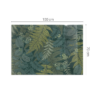 Vetro sotto stufa con motivo di farfalle tra elementi vegetali