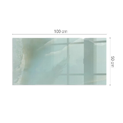 Vetro sotto stufa con elegante motivo marmorizzato