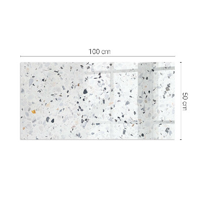 Vetro sotto stufa con motivo a pietra e dettagli raffinati