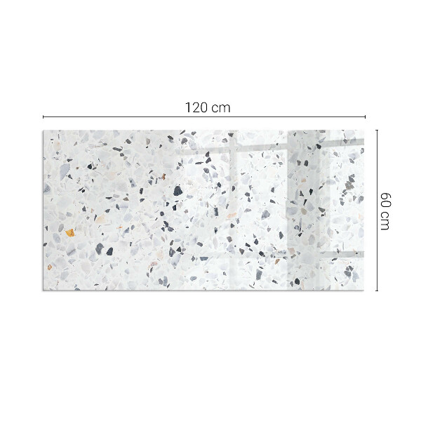 Vetro sotto stufa con motivo a pietra e dettagli raffinati