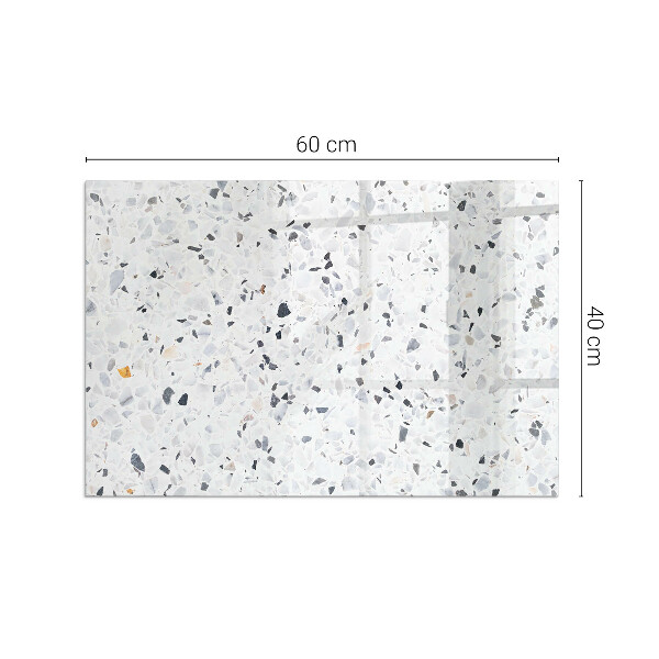 Vetro sotto stufa con motivo a pietra e dettagli raffinati