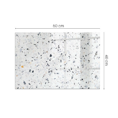 Vetro sotto stufa con motivo a pietra e dettagli raffinati