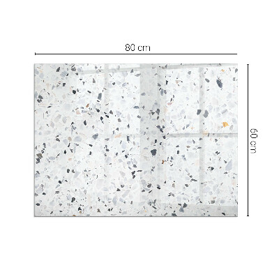 Vetro sotto stufa con motivo a pietra e dettagli raffinati