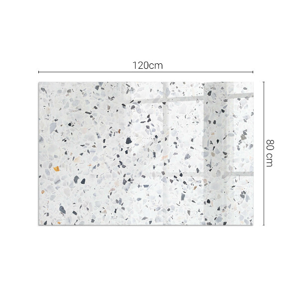 Vetro sotto stufa con motivo a pietra e dettagli raffinati