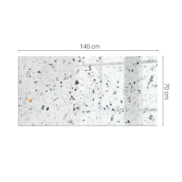 Vetro sotto stufa con motivo a pietra e dettagli raffinati