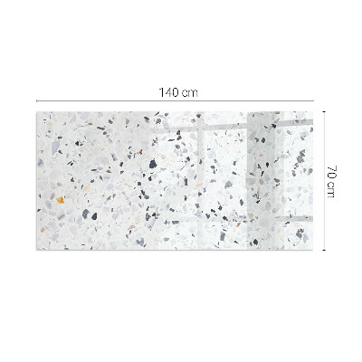 Vetro sotto stufa con motivo a pietra e dettagli raffinati
