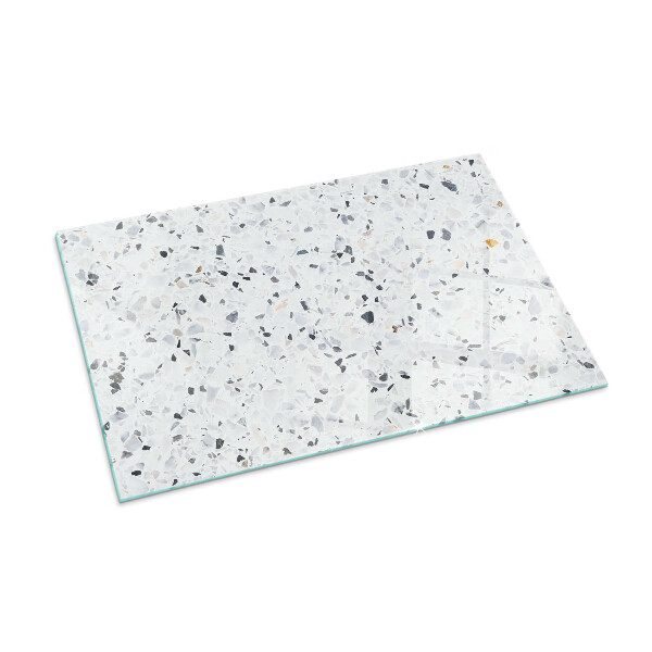 Vetro sotto stufa con motivo a pietra e dettagli raffinati